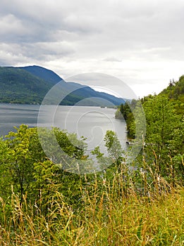 Lake George Adirondacks as storm IDA exits area