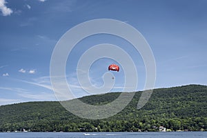 lake george new york summer parasailing