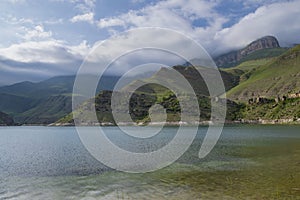 On Lake Gijgit, June afternoon. Kabardino-Balkaria, Russia photo