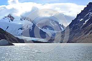 Lake and glacier in Los Glaciares National Park, El ChaltÃ©n, Argentina