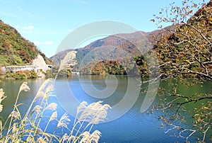 lake Gokayama landscape Japan