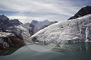 Lake Gokyo in Himalayas, Nepal