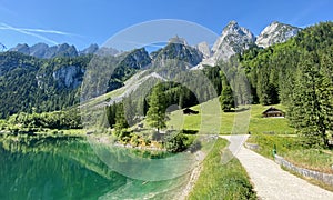 Lake Gosauseen in Austria in Europe