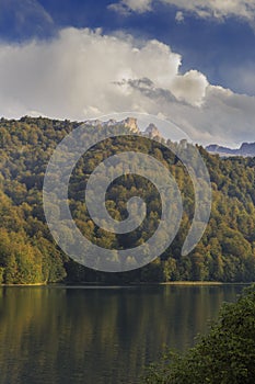 Lake Goygol in Azerbaijan in September