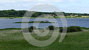 Lake and grass field in Arhus