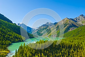 lake in gren mountain valley