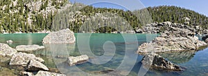 Lake Haiyaha Boulder Panorama