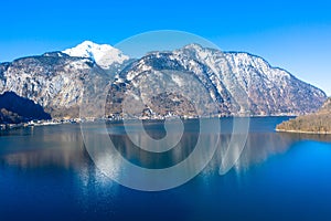 Lake Hallstatt is a mountain lake in the Upper Austrian part of the Salzkammergut, at the northern foot of the Dachstein massif.