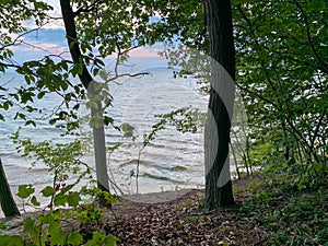 Lake harbor park in Michigan