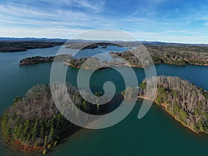 Lake Hartwell In South Carolina