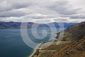 Lake Hawea, view from the Breast Hill track