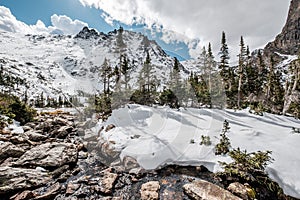 Lake Helene, Rocky Mountains, Colorado, USA.