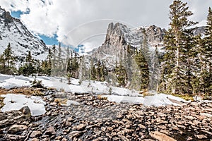 Lake Helene, Rocky Mountains, Colorado, USA.