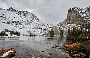 Lake Helene, Rocky Mountains, Colorado, USA.