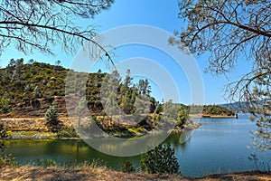The Beautiful Lake Hennessey in Napa County, California photo