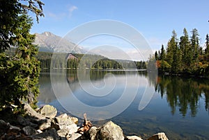 Lake and high Tatras mountains