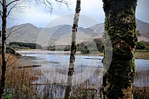 A lake in the hills photo