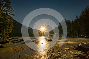 Lake Hinter, Bavaria, Germany photo