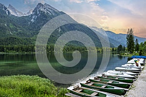 Lake Hintersee in Germany, Bavaria