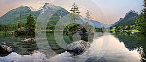 Lake Hintersee in Germany, Bavaria