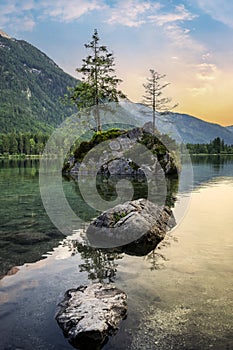 Lake Hintersee in Germany, Bavaria