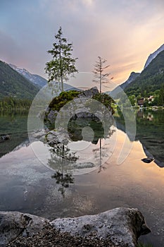 Lake Hintersee in Germany, Bavaria