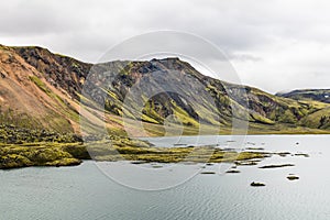 Lake Hnausapollur (Blahylur) at an altitude of about 570m above sea level is geologically interesting place. Iceland