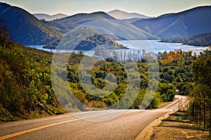 Lake Hodges and Back Road, California photo