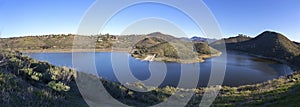 Lake Hodges Panoramic Landscape From Fletcher Point in San Dieguito River Park photo