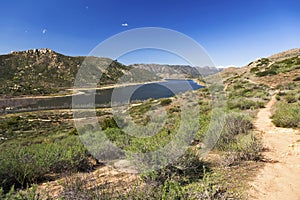 Lake Hodges Scenic Landscape View San Diego County California