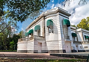 Lake house at Chapultepec Park in Mexico City