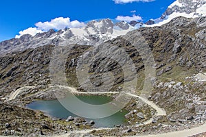 Lake Huaraz National Park Huascaran Andes Peru