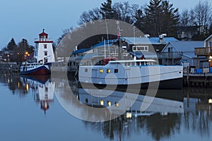 Lake Huron Harbour in Early Winter