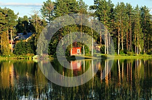 Lake Idyll In Ranua Finland