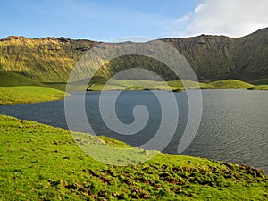 Caldeirao do Corvo panorama, Azores photo