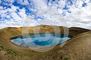 The lake inside Viti crater, Krafla caldera.