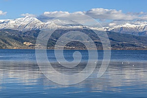 Lake Ioannina and Pindus Mountains, Epirus photo