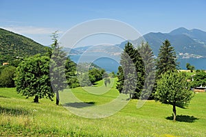 Lake Iseo landscape