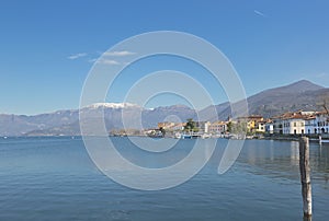 Lake Iseo in Lombardy, Italy photo