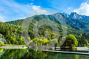 Lake Jasna in the Eastern Julian Alps