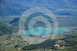 Lake Kaltern, South Tyrol, Italy photo