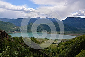 Lake Kaltern, South Tyrol, Italy photo