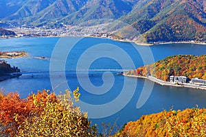 Lake kawaguchi in Japan