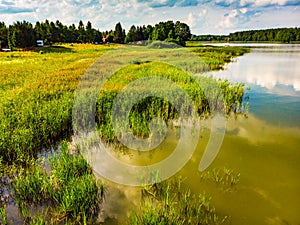 Lake Kierwik on Masuria, Poland