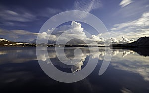 Lake Kleifarvatn at Reykjanes peninsula in Iceland