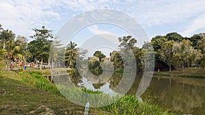 A lake in kluang town, johor malaysia