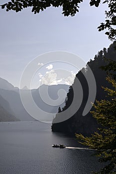 Lake Konigssee in Berchtesgaden National park, Bavaria, Germany