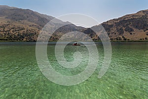 The Lake Kourna Crete.