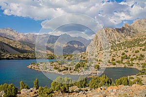 Lake Kulikalon in Fan mountains in Pamir, Tajikistan