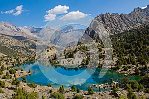 Lake Kulikalon in Fan mountains in Pamir, Tajikistan